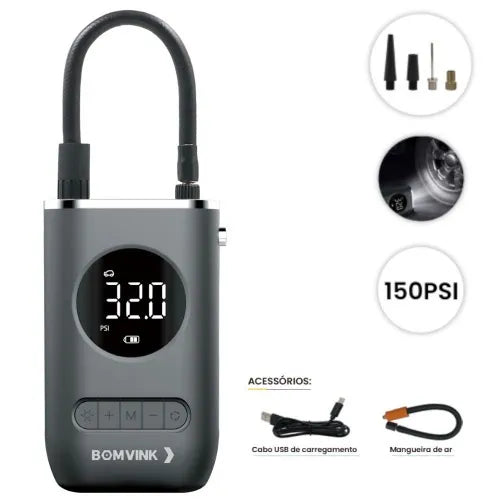 Bomvink AirPro - Infla tus ruedas en segundos, estés donde estés