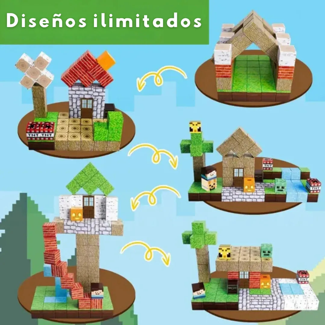 Magnetic Blocks™ 200 bloques - Construye sin límites.
