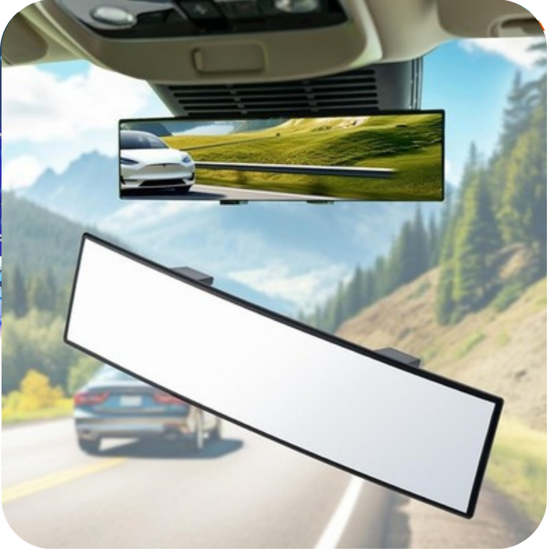 VistaMax 360™  – Espejo Retrovisor Panorámico de Alta Visibilidad