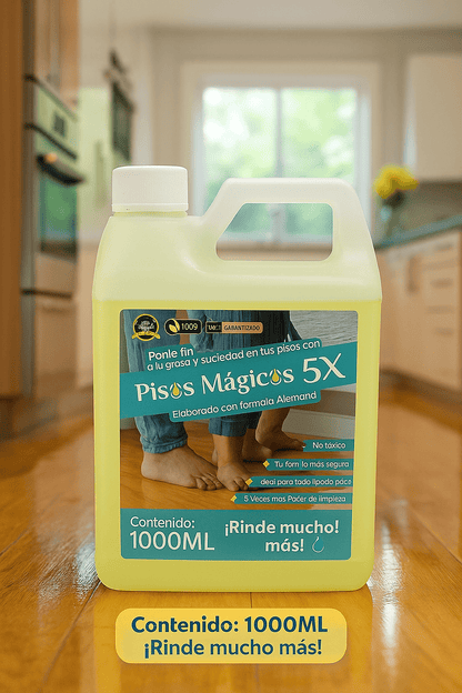 PISOS MÁGICOS 5X- Limpia Más, en Menos Tiempo