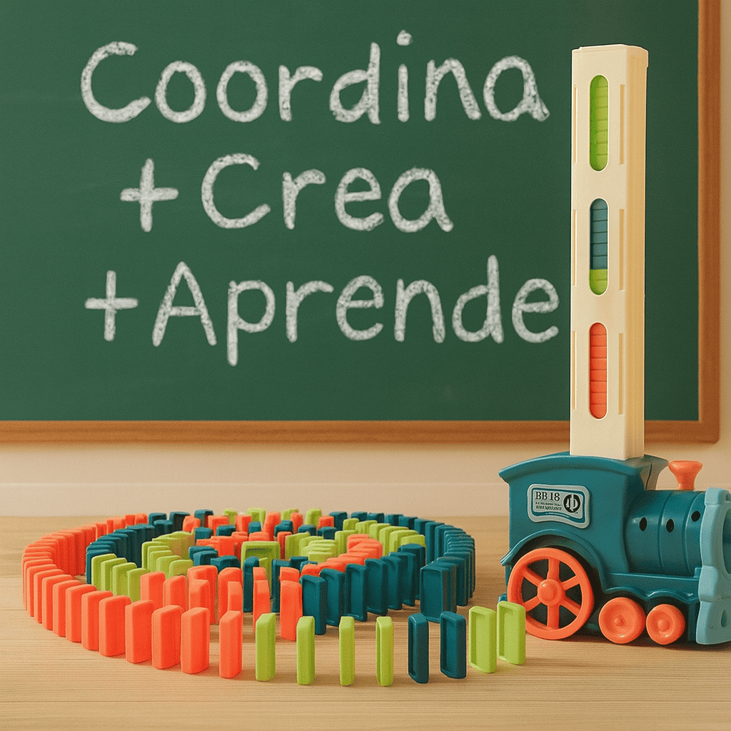 DominoTrain Go! ¡El tren que juega, enseña y despierta la creatividad de tu hijo!