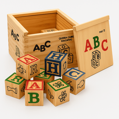 Juego didáctico de madera 48pcs - Impulsa el Desarrollo de tu Hijo Desde Casa