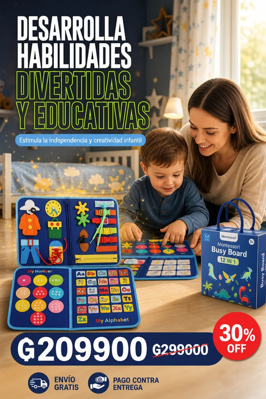 Libro Sensorial Montessori 12 en
