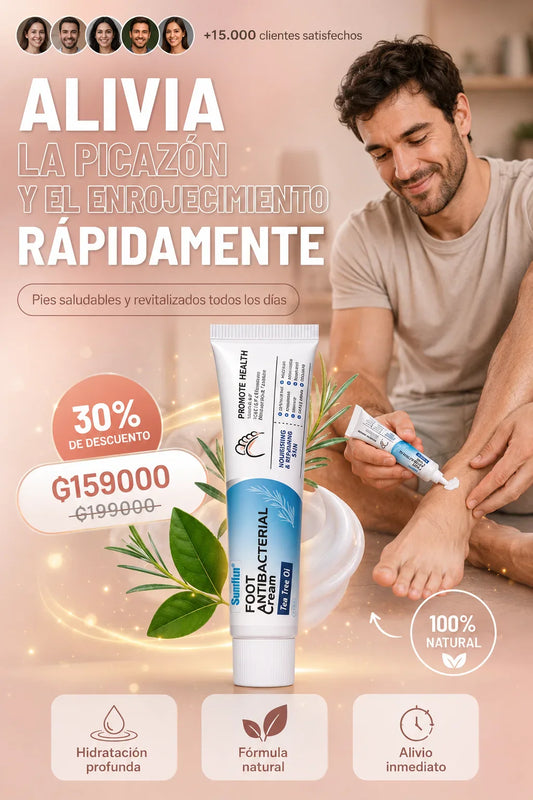 Crema antibacteriana para pies y uñas